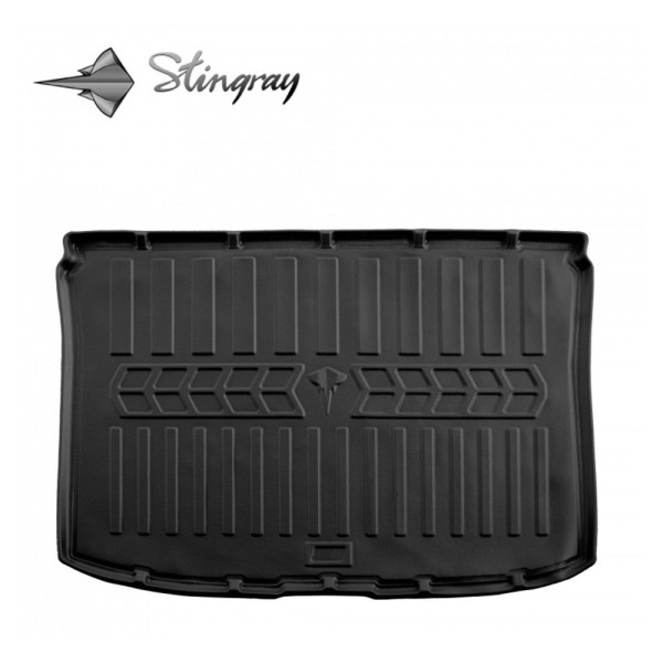 Gumijas 3D bagāžnieka paklājiņš PEUGEOT 307 2001-2008g. (hatchback) / 6016111 / ar paaugstinātām malām