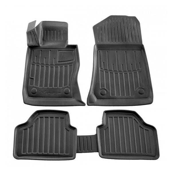 Gumijas 3D paklājiņi BMW X1 E84 2009-2015g., 5 pc. / melna / 5027175 / ar paaugstinātām malām