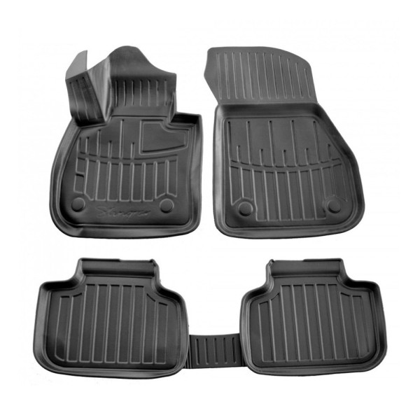 Gumijas 3D paklājiņi BMW X1 F48 2015-2022g., 5 pc. / melna / 5027185 / ar paaugstinātām malām