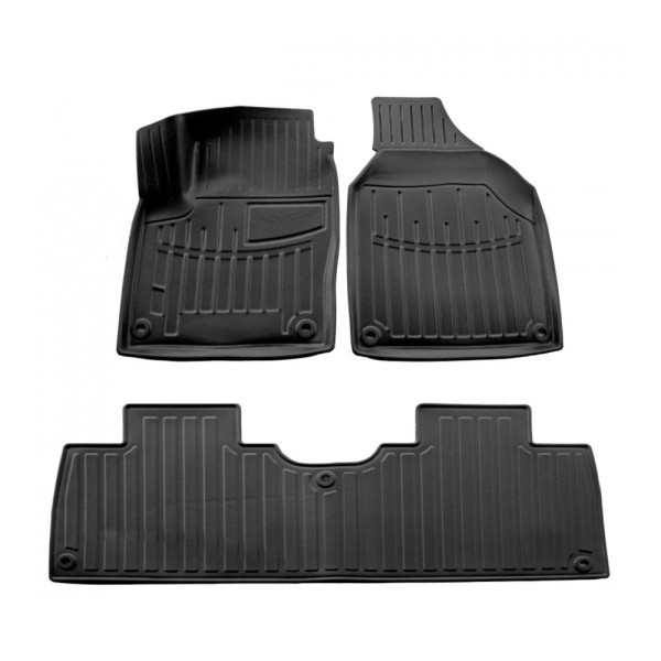 Gumijas 3D paklājiņi FORD Galaxy 1995-2006g., 3 pc. / melna / 5024373 / ar paaugstinātām malām