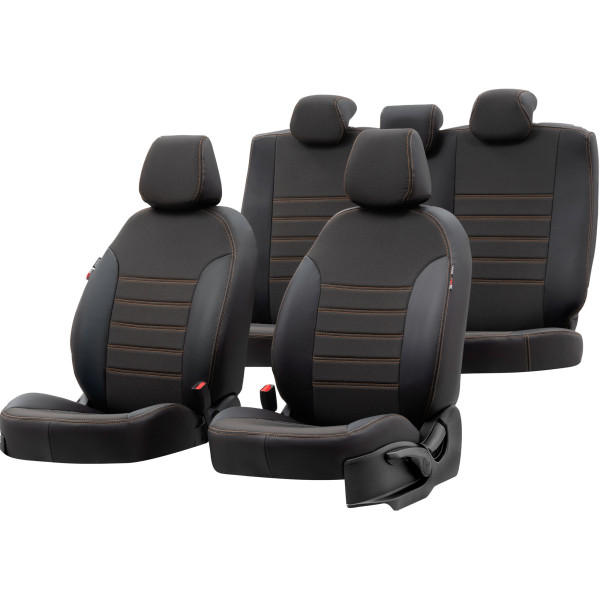 Paris sēdekļu pārvalki (eko āda, auduma) Peugeot Partner III (5 atsevišķi sēdekļi)