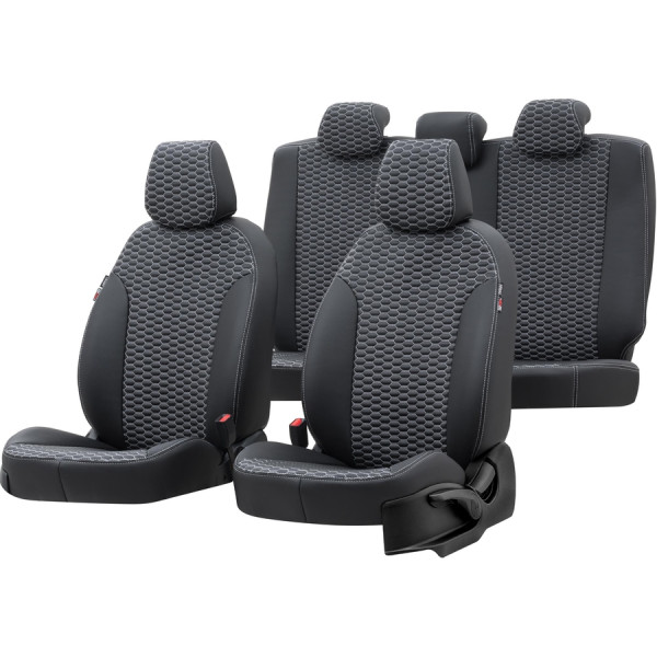 Tokyo sēdekļu pārvalki (eko āda) Peugeot Partner III (5 atsevišķi sēdekļi)