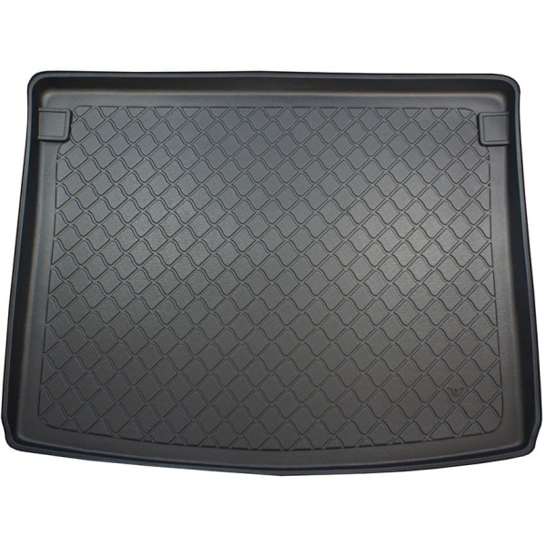 Gumijas bagāžnieka paklājiņš Volkswagen Caddy 2003-2020g. (5 vietu / non-plastic-coated trunk walls)