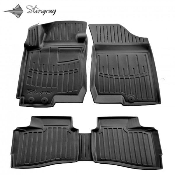 Gumijas 3D paklājiņi HYUNDAI i30cw FD 2007-2012g., 5 pc. / melna / 5009315 / ar paaugstinātām malām