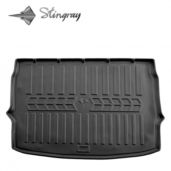 Gumijas 3D bagāžnieka paklājiņš NISSAN QASHQAI J11 2014-2021g. (upper trunk) / 6014231 / ar paaugstinātām malām