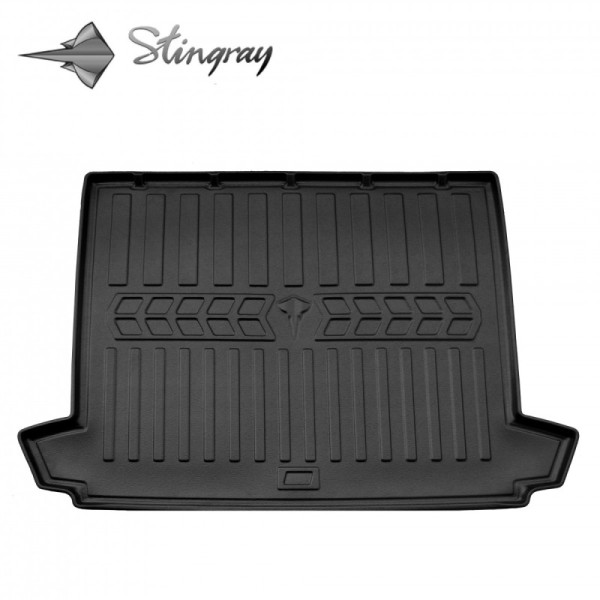 Gumijas 3D bagāžnieka paklājiņš RENAULT Clio III 2005-2012g. (universal/upper boot) / 6018221 / ar paaugstinātām malām